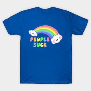 People Suck Doom Rainbow T-Shirt